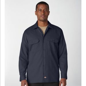 NWT Dickies “Dark Navy” Long Sleeve Work Shirt